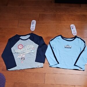 Nwt 2 Hello Kitty Kids Long Sleeve Shirt